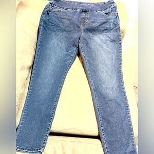 Stitch Star Blue Skinny Jeans - Size L